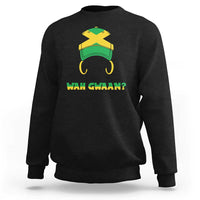 Jamaican Girl Sweatshirt Wah Gwaan Jamaica Flag - Wonder Print Shop