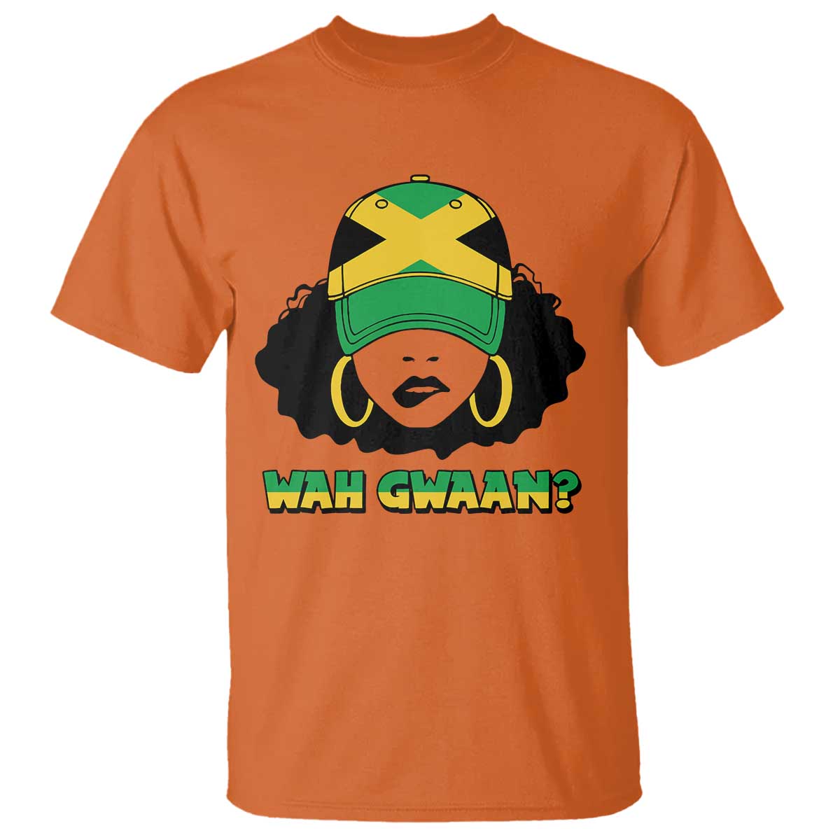 Jamaican Girl T Shirt Wah Gwaan Jamaica Flag - Wonder Print Shop