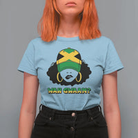 Jamaican Girl T Shirt For Women Wah Gwaan Jamaica Flag - Wonder Print Shop