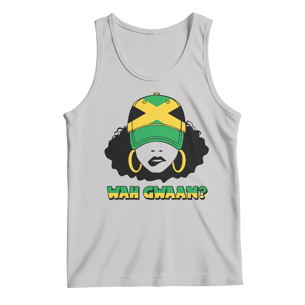 Jamaican Girl Tank Top Wah Gwaan Jamaica Flag - Wonder Print Shop