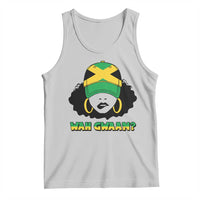 Jamaican Girl Tank Top Wah Gwaan Jamaica Flag - Wonder Print Shop