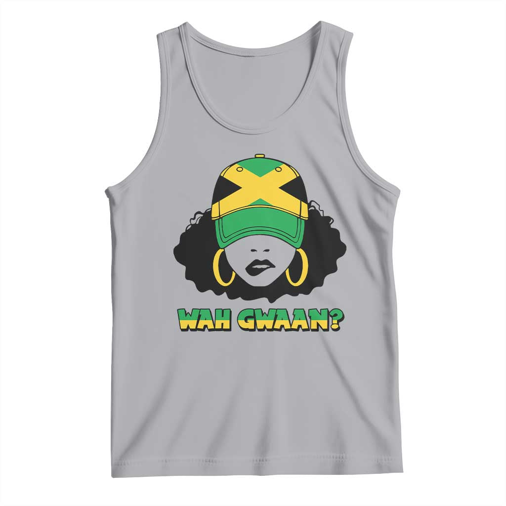Jamaican Girl Tank Top Wah Gwaan Jamaica Flag - Wonder Print Shop