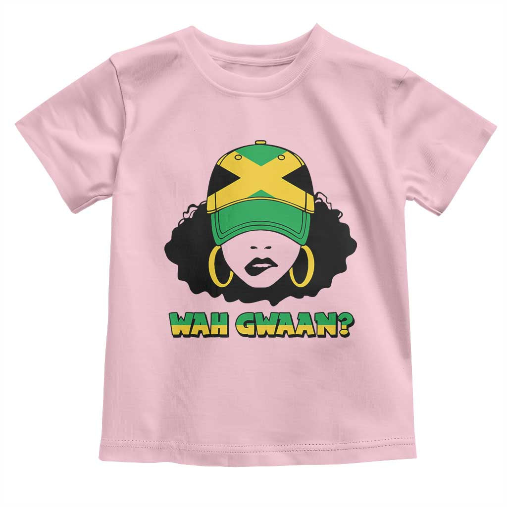 Jamaican Girl Toddler T Shirt Wah Gwaan Jamaica Flag - Wonder Print Shop