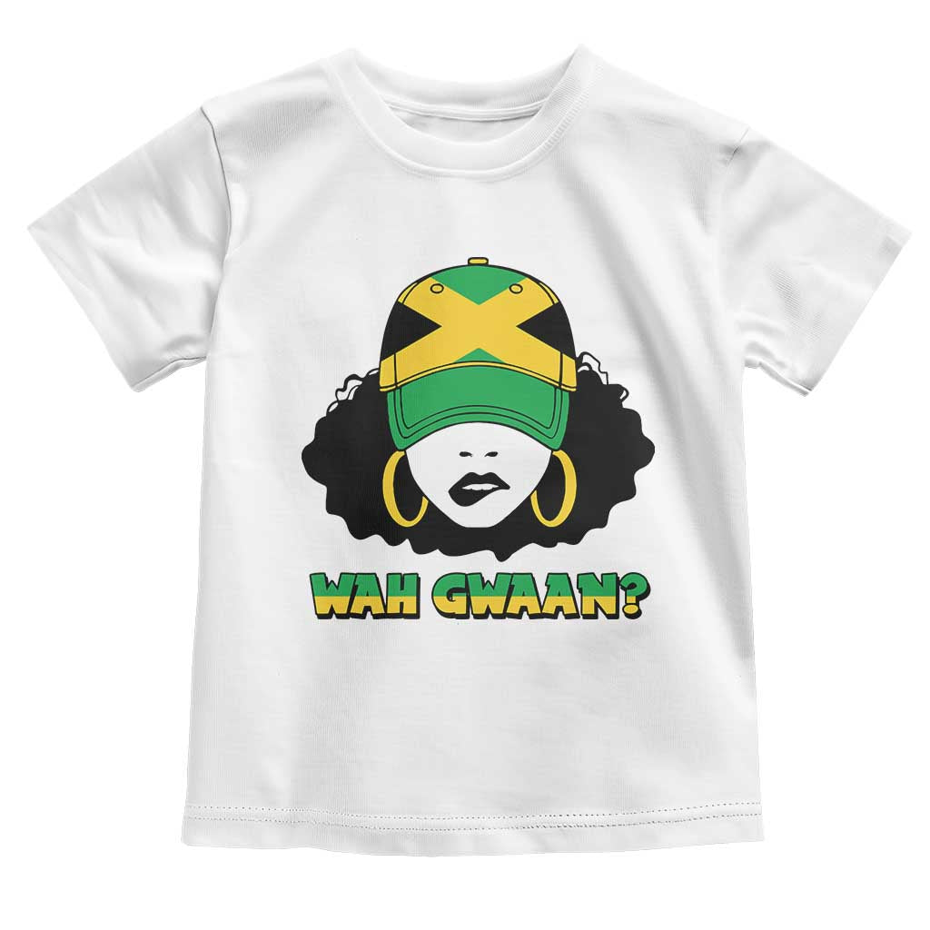 Jamaican Girl Toddler T Shirt Wah Gwaan Jamaica Flag - Wonder Print Shop