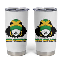 Jamaican Girl Tumbler Cup Wah Gwaan Jamaica Flag - Wonder Print Shop