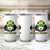 Jamaican Girl Tumbler Cup Wah Gwaan Jamaica Flag - Wonder Print Shop
