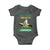 My Story Began In Jamaica Baby Onesie Hummingbird Jamaican Flag - Wonder Print Shop