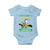 My Story Began In Jamaica Baby Onesie Hummingbird Jamaican Flag - Wonder Print Shop