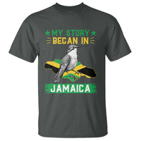 My Story Began In Jamaica T Shirt Hummingbird Jamaican Flag - Wonder Print Shop
