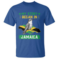 My Story Began In Jamaica T Shirt Hummingbird Jamaican Flag - Wonder Print Shop