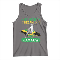 My Story Began In Jamaica Tank Top Hummingbird Jamaican Flag - Wonder Print Shop