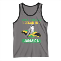 My Story Began In Jamaica Tank Top Hummingbird Jamaican Flag - Wonder Print Shop