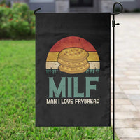 Funny MILF Man I Love Frybread Garden Flag Vintage Retro Sunset Native American Food - Wonder Print Shop