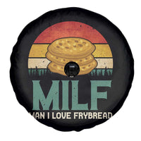 Funny MILF Man I Love Frybread Spare Tire Cover Vintage Retro Sunset Native American Food - Wonder Print Shop