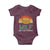 Funny MILF Man I Love Frybread Baby Onesie Vintage Retro Sunset Native American Food - Wonder Print Shop