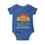 Funny MILF Man I Love Frybread Baby Onesie Vintage Retro Sunset Native American Food - Wonder Print Shop