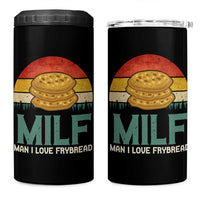 Funny MILF Man I Love Frybread 4 in 1 Can Cooler Tumbler Vintage Retro Sunset Native American Food - Wonder Print Shop