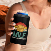 Funny MILF Man I Love Frybread 4 in 1 Can Cooler Tumbler Vintage Retro Sunset Native American Food - Wonder Print Shop