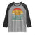 Funny MILF Man I Love Frybread Raglan Shirt Vintage Retro Sunset Native American Food - Wonder Print Shop