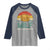 Funny MILF Man I Love Frybread Raglan Shirt Vintage Retro Sunset Native American Food - Wonder Print Shop