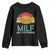 Funny MILF Man I Love Frybread Youth Sweatshirt Vintage Retro Sunset Native American Food - Wonder Print Shop