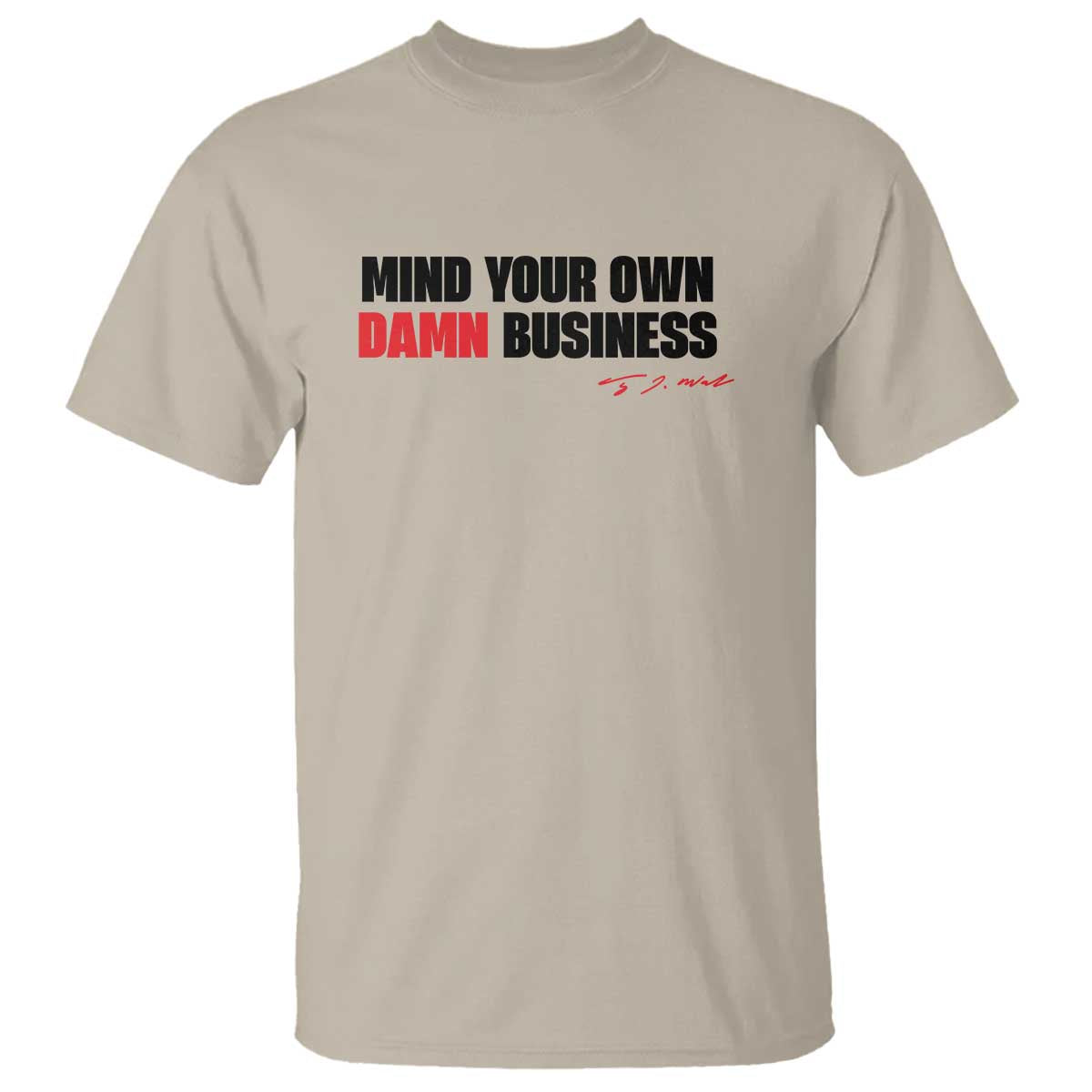 Funny Walz T Shirt Mind Your Own Damn Business - Wonder Print Shop