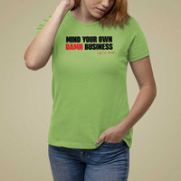 Funny Walz T Shirt For Women Mind Your Own Damn Business - Wonder Print Shop