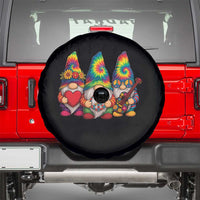 Three Hippie Gnomes Peace Retro Tie Dye Flower Spare Tire Cover - Wonder Print Shop