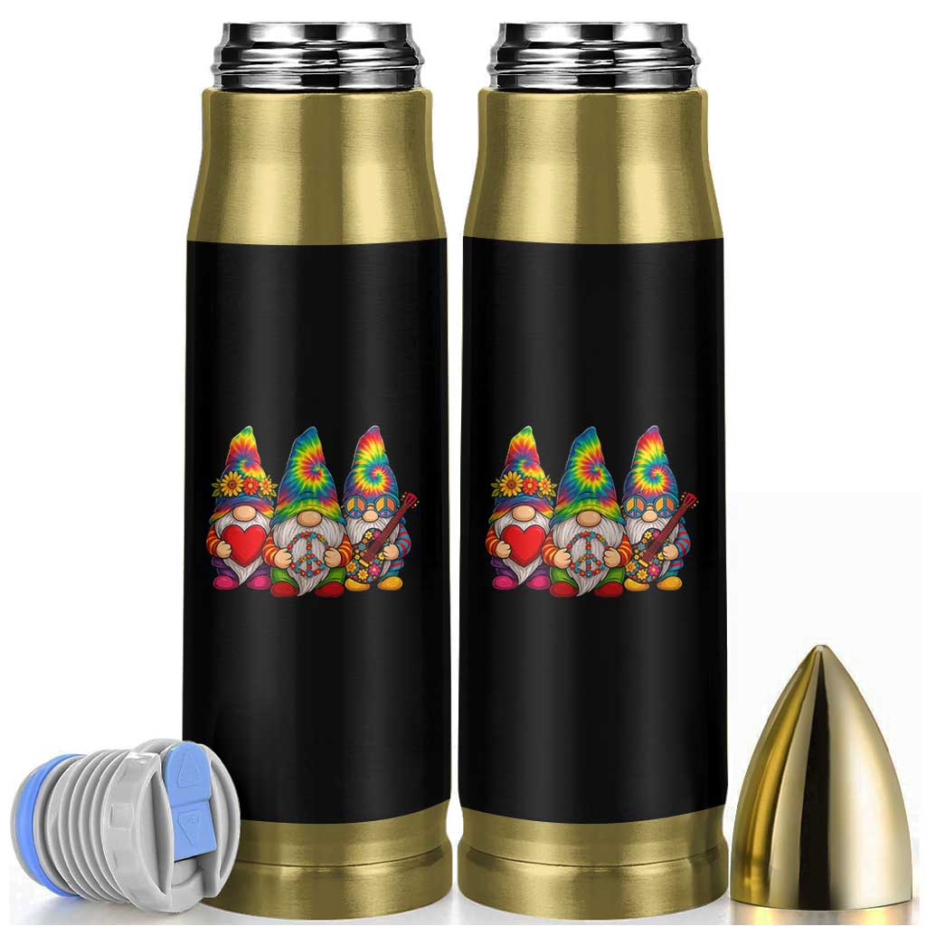 Three Hippie Gnomes Peace Retro Tie Dye Flower Bullet Tumbler - Wonder Print Shop