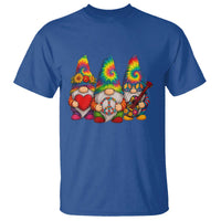 Three Hippie Gnomes Peace Retro Tie Dye Flower T Shirt - Wonder Print Shop