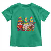 Three Hippie Gnomes Peace Retro Tie Dye Flower Toddler T Shirt - Wonder Print Shop
