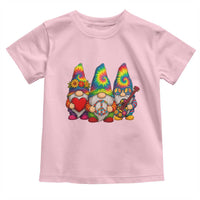 Three Hippie Gnomes Peace Retro Tie Dye Flower Toddler T Shirt - Wonder Print Shop