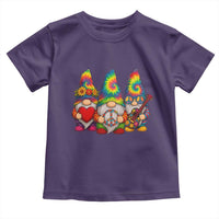 Three Hippie Gnomes Peace Retro Tie Dye Flower Toddler T Shirt - Wonder Print Shop