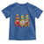 Three Hippie Gnomes Peace Retro Tie Dye Flower Toddler T Shirt - Wonder Print Shop