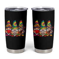 Three Hippie Gnomes Peace Retro Tie Dye Flower Tumbler Cup - Wonder Print Shop