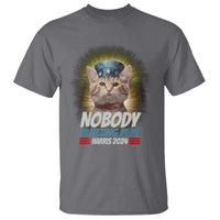 Harris 2024 T Shirt Nobody Is Eating Pets American Flag Cat Hat - Wonder Print Shop