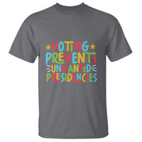 Voting Prevents Unwanted Presidencies T Shirt Colorful US Presidential Election Political 2024 Star - Wonder Print Shop