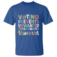 Voting Prevents Unwanted Presidencies T Shirt US Presidential Election Political 2024 Hand - Wonder Print Shop