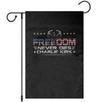 Freedom Never Dies Charlie Kirk Garden Flag Vintage American Flag - Wonder Print Shop