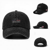 Freedom Never Dies Charlie Kirk Washed Cotton Baseball Cap Vintage American Flag