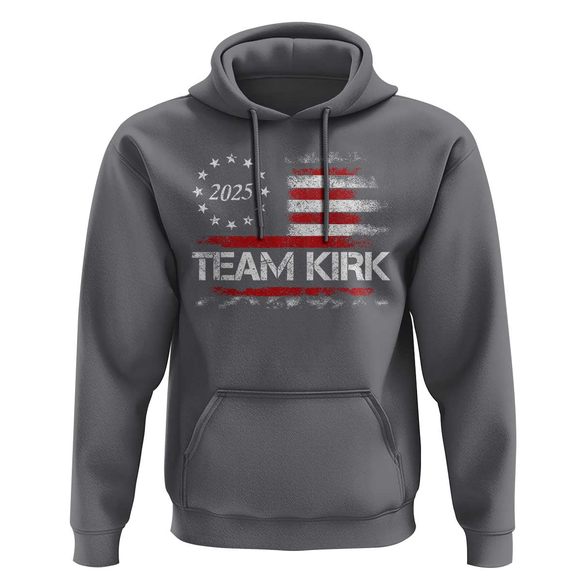 Team Kirk 2025 Hoodie Charlie Kirk Freedom Vintage American Flag - Wonder Print Shop