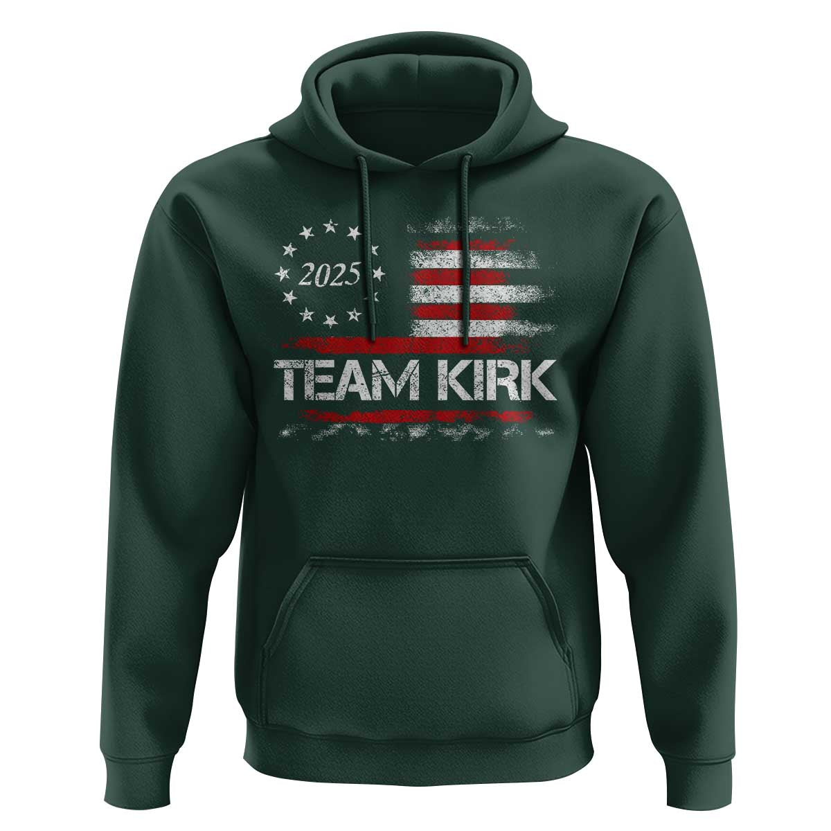 Team Kirk 2025 Hoodie Charlie Kirk Freedom Vintage American Flag - Wonder Print Shop