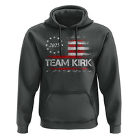 Team Kirk 2025 Hoodie Charlie Kirk Freedom Vintage American Flag - Wonder Print Shop