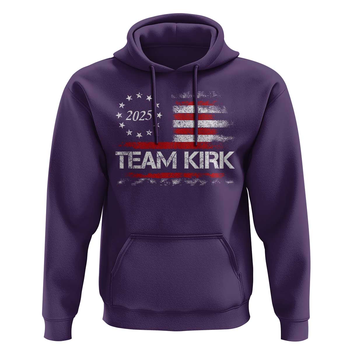 Team Kirk 2025 Hoodie Charlie Kirk Freedom Vintage American Flag - Wonder Print Shop
