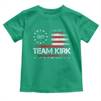 Team Kirk 2025 Toddler T Shirt Freedom Vintage American Flag - Wonder Print Shop