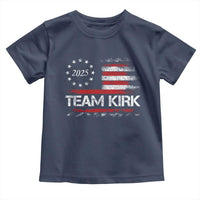 Team Kirk 2025 Toddler T Shirt Freedom Vintage American Flag - Wonder Print Shop