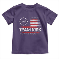Team Kirk 2025 Toddler T Shirt Freedom Vintage American Flag - Wonder Print Shop
