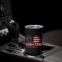 Team Kirk 2025 Tumbler Cup Charlie Kirk Freedom Vintage American Flag - Wonder Print Shop