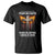 Firm In Faith Fierce In Justice Charlie Kirk T Shirt Christian Cross American Flag - Wonder Print Shop