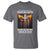 Firm In Faith Fierce In Justice Charlie Kirk T Shirt Christian Cross American Flag - Wonder Print Shop